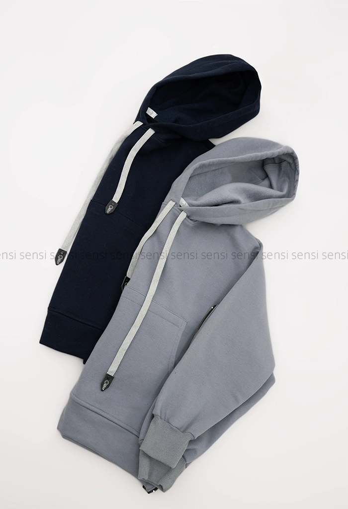 هودی باکسی آستین زیپ کد1005152